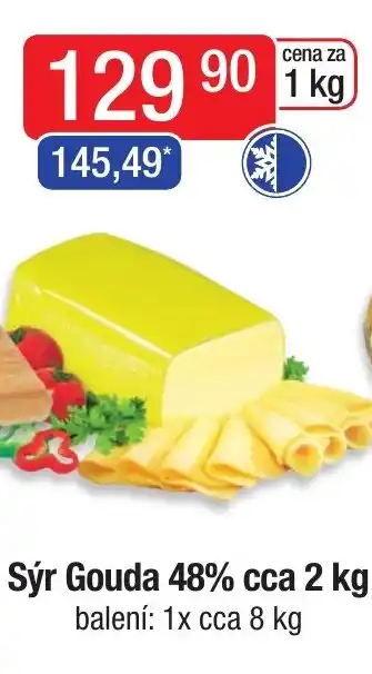 Qanto Sýr Gouda 48% cca 2 kg nabídka