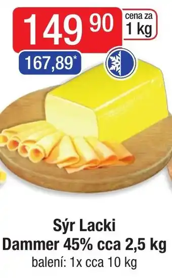 Qanto Sýr Lacki Dammer 45% cca 2,5 kg nabídka