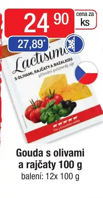 Qanto Gouda s olivami a rajčaty 100 g nabídka
