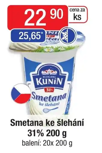 Qanto Smetana ke šlehání 31% 200 g nabídka