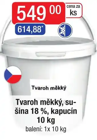 Qanto Tvaroh měkký, su- šina 18 %, kapucín 10 kg nabídka