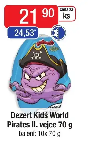 Qanto Dezert Kids World Pirates II. vejce 70 g nabídka