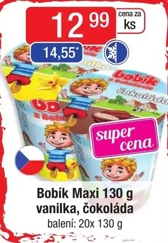 Qanto Bobík Maxi 130 g vanilka, čokoláda nabídka