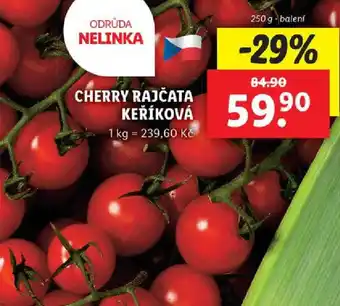 Lidl CHERRY RAJČATA KEŘÍKOVÁ nabídka