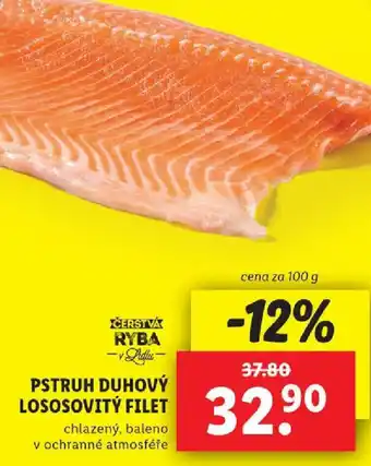 Lidl PSTRUH DUHOVÝ LOSOSOVITÝ FILET nabídka