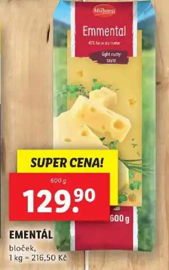 Lidl EMENTÁL nabídka