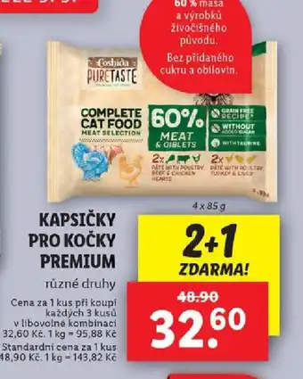 Lidl KAPSIČKY PRO KOČKY PREMIUM nabídka