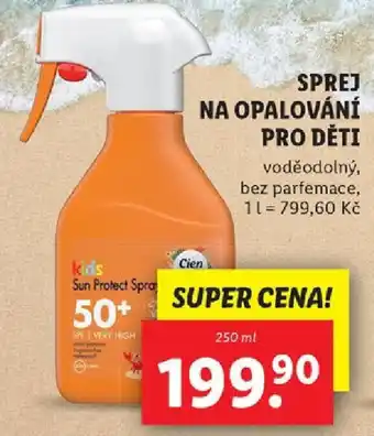 Lidl SPREJ NA OPALOVÁNÍ PRO DĚTI nabídka