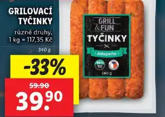 Lidl GRILOVACÍ TYČINKY nabídka