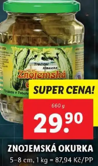Lidl ZNOJEMSKÁ OKURKA nabídka