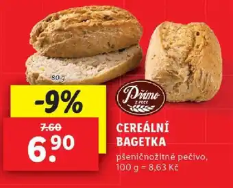 Lidl CEREÁLNÍ BAGETKA nabídka