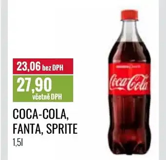 Ratio COCA-COLA, FANTA, SPRITE 1.5L nabídka