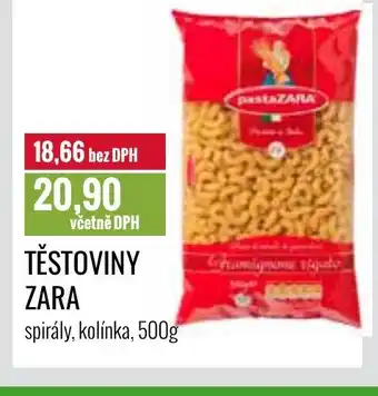 Ratio TĚSTOVINY ZARA nabídka