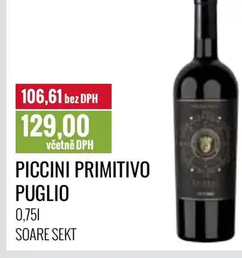 Ratio PICCINI PRIMITIVO PUGLIO 0,75L nabídka