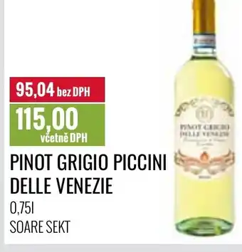 Ratio PINOT GRIGIO PICCINI DELLE VENEZIE 0.75L nabídka