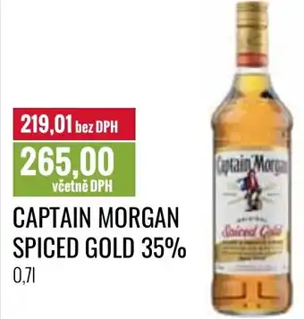 Ratio CAPTAIN MORGAN SPICED GOLD 35% 0.7L nabídka
