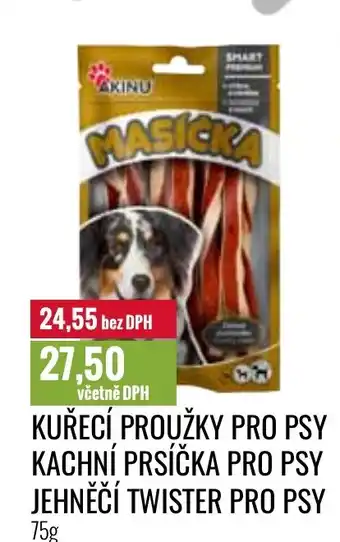 Ratio KUŘECÍ PROUŽKY PRO PSY KACHNÍ PRSÍČKA PRO PSY JEHNĚČÍ TWISTER PRO PSY nabídka