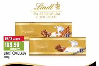 Ratio LINDT ČOKOLÁDY nabídka