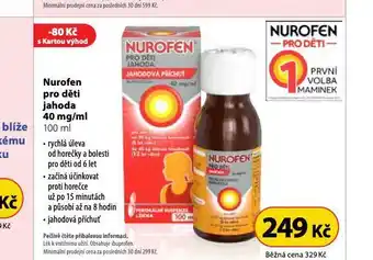 Dr. Max Nurofen pro děti jahoda nabídka