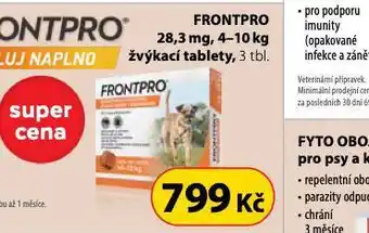 Dr. Max Frontpro žvýkací tablety pro psy 4-10 kg nabídka