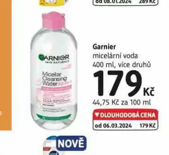 dm drogerie Garnier micelární voda nabídka