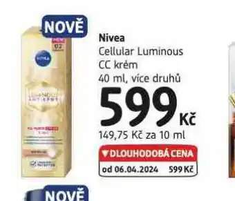 dm drogerie Nivea cc krém nabídka