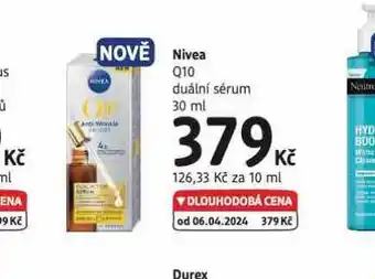 dm drogerie Nivea q10 duální sérum nabídka