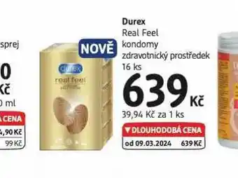 dm drogerie Durex kondomy nabídka