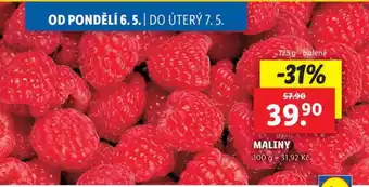 Lidl Maliny nabídka