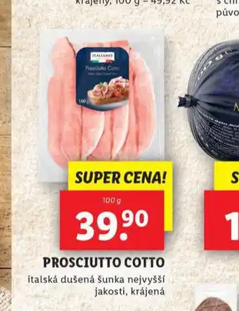 Lidl Prosciutto cotto nabídka