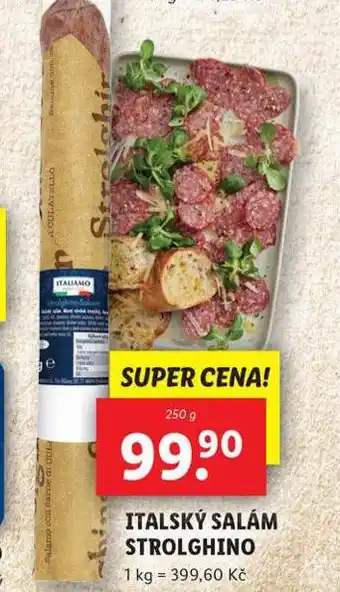 Lidl Italský salám stronghino nabídka