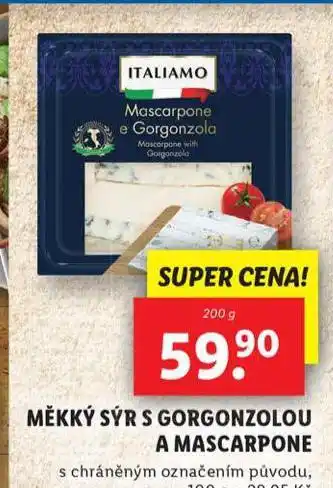 Lidl Měkký sýr s gorgonzolou a mascarpone nabídka