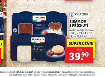 Lidl Tiramisu s příchutí nabídka