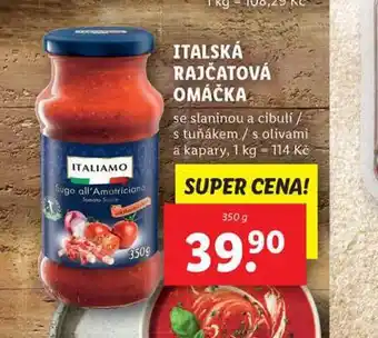 Lidl Italská rajčatová omáčka nabídka