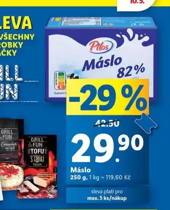 Lidl Máslo nabídka