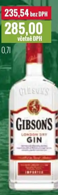 Ratio GIBSON'S DRY GIN 37,5 % nabídka