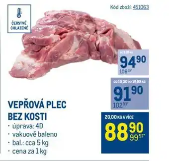 Makro VEPŘOVÁ PLEC BEZ KOSTI nabídka