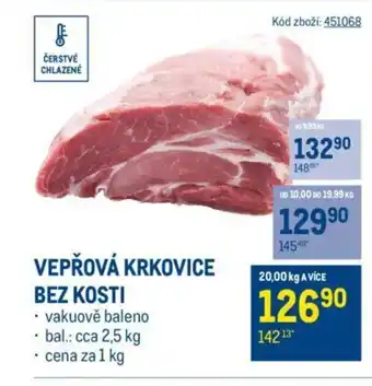 Makro VEPŘOVÁ KRKOVICE BEZ KOSTI nabídka
