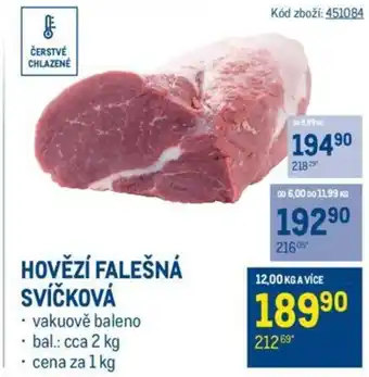 Makro HOVĚZÍ FALEŠNÁ SVÍČKOVÁ nabídka