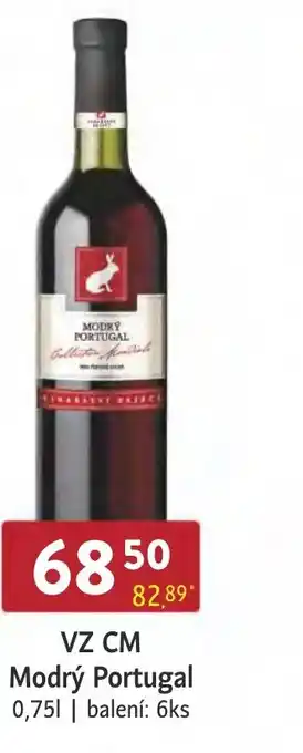 VZ CM Modrý Portugal 0,75L