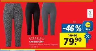 Lidl Capri legíny nabídka