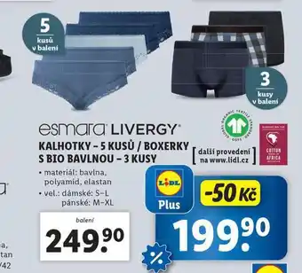 Lidl Kalhotky nabídka