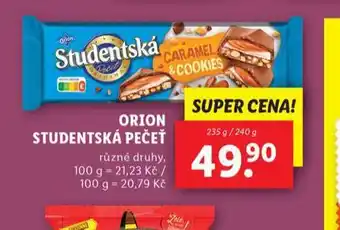 Lidl Orion studentská pečeť nabídka