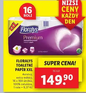 Lidl Floralys toaletní papír nabídka