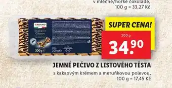 Lidl Jemné pečivo z listového těsta nabídka