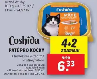 Lidl Coshida paté pro kočky nabídka