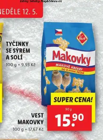 Lidl Vest makovky nabídka