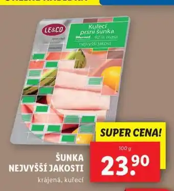 Lidl Šunka nejvyšší jakosti nabídka