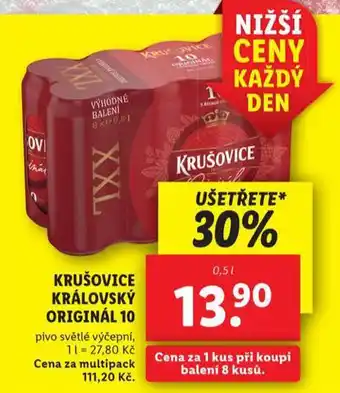 Lidl Pivo krušovice nabídka