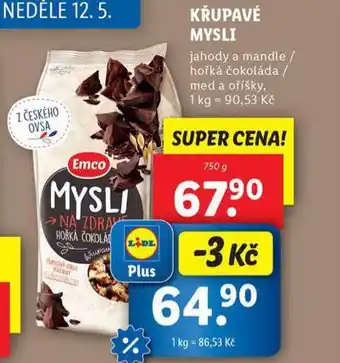 Lidl Křupavé müsli nabídka
